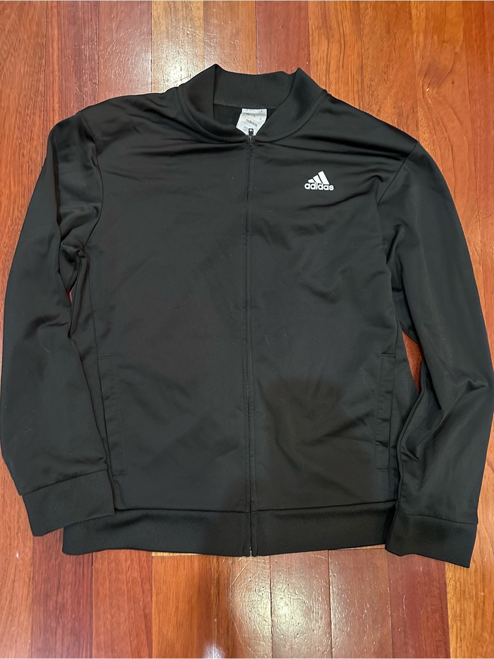 adidas Kids Black Athletic Track Jacket